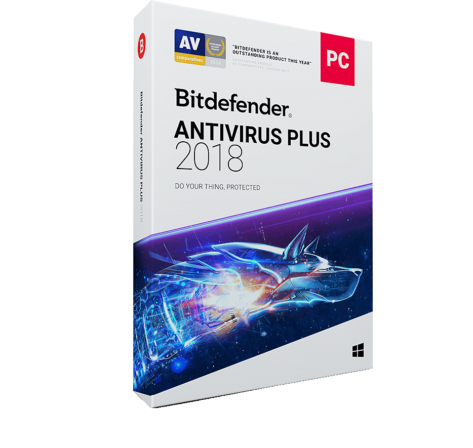 Bitdefender Antivirus Plus 2018 1Pc/1Year Scratch card
