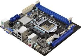 Motherboard Asrock LG 1155 Model : H61M-VG3, Supports 3rd and 2nd Generation