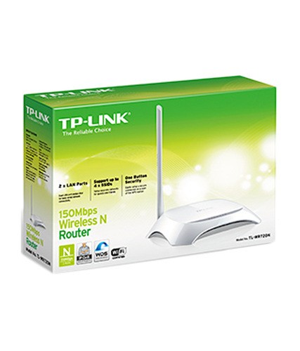 Wireless N Router TP-LINK ,Model TL_WR720N 150Mbps ,2 porta dalese LAN  ,antene e brendshme 5 dBi 