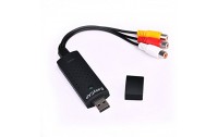 EasyCAP USB 2.0 Capture Video Adapter with Audio, can capture audio without audio card