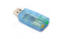 Karte zeri USB USB 2.0 to 3D audio sound card adapter virtual 5.1 CH