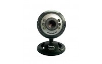 Web Cam + Microphone WAVE ,WS-CAM-242, 16Mpixel, USB2.0, built-in mic, with one cable. Full black,